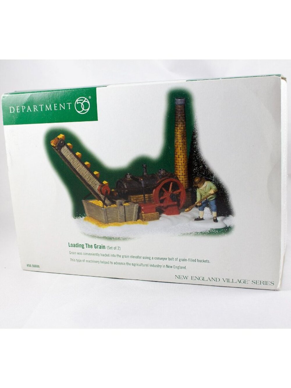 Department 56 New England Village Loading The Grain 2-Pc Set 2002 56.56688